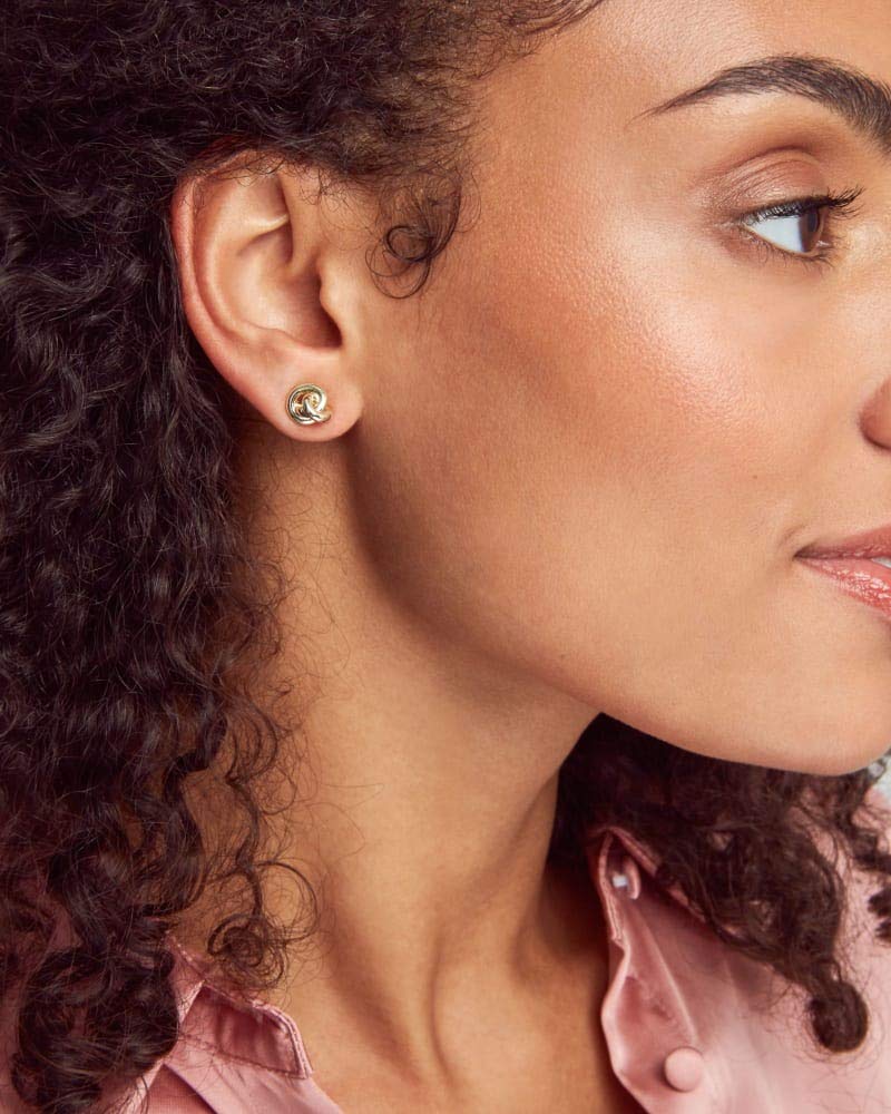 Kendra Scott Presleigh Stud Earrings in Bright Silver Bright Silver Metal - Image 2